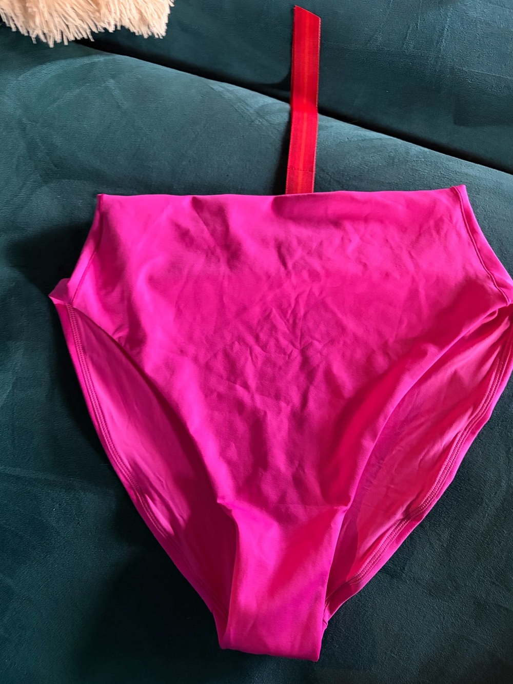 Left On Friday High Rise Bikini Bottom - Hot Pink - Picture 2 of 8